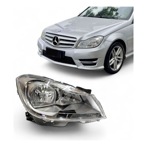 Farol Mercedes C180 C200 C250 2011 2012 2013 2014 Sem Led
