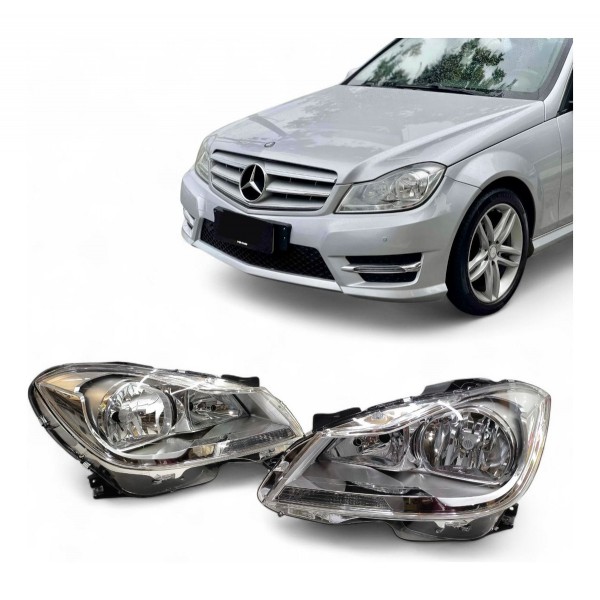 Par Farol Mercedes C180  C200 C250 2011 2012 A 2014 Sem Led