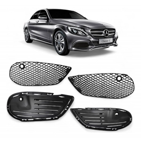 Kit Grade Inferior Milha Mercedes C180 C200 C250 2015 A 2018