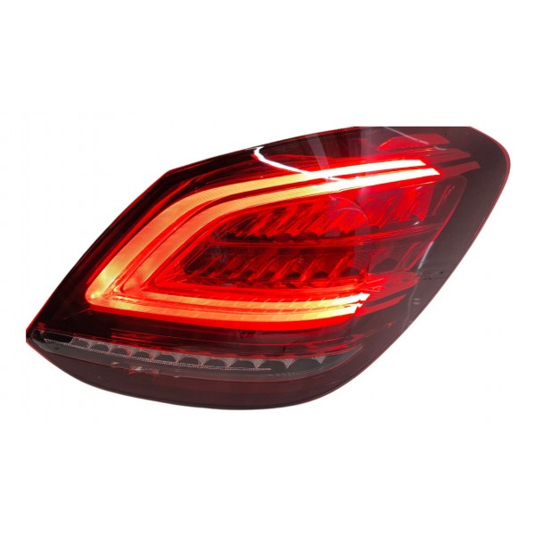 Par Lanterna Mercedes C180 C200 C250 C300 2019 2020 2021 Led Ambos Lados Vermelho