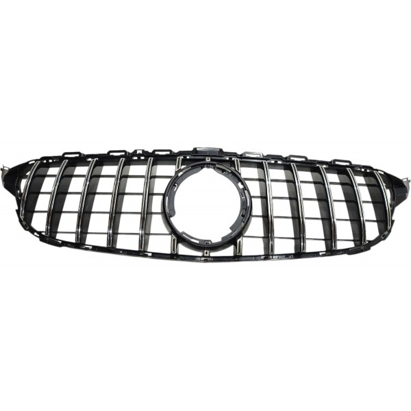 Grade Dianteira Mercedes C180 C200 C250 C300 2015 A 2021 Cromado Brilhante