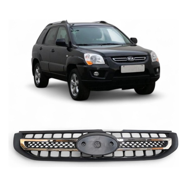 Grade Parachoque Kia Sportage 2009 2010 2011 Friso Cromado