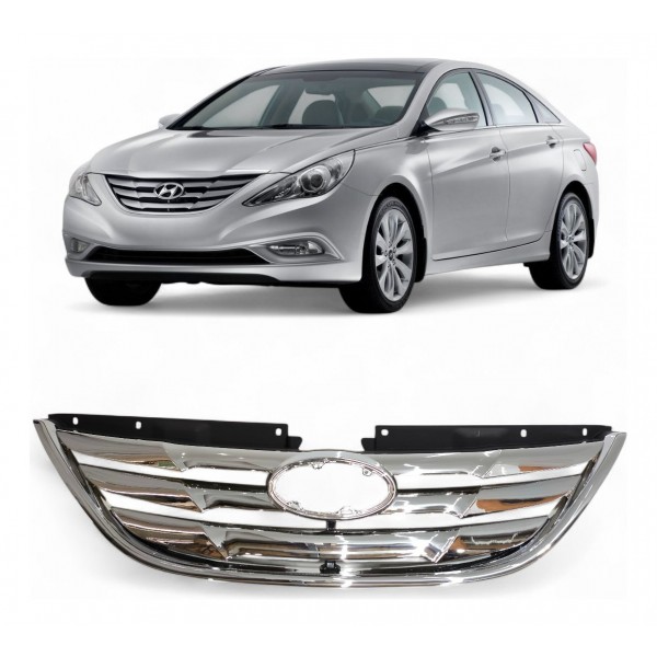 Grade Frontal Hyundai Sonata 2011 2012 2013 2014 Cromado