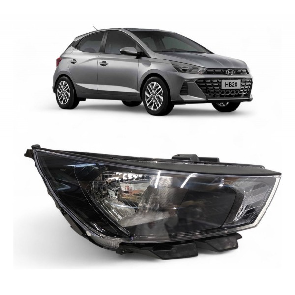 Farol Direito Hyundai Hb20 2023 2024 Sem Led Original