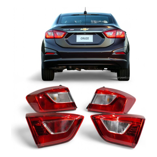 Kit Lanterna Traseira Cruze Sedan 2017 2018 2019 2020 A 2024