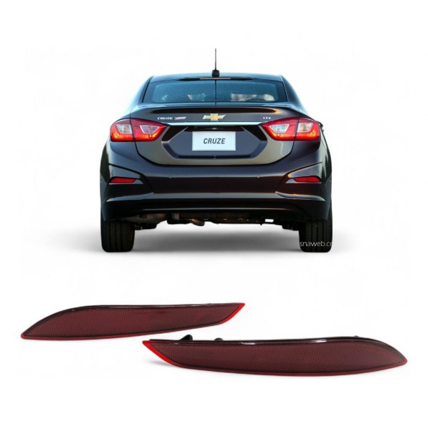 Par Refletor Parachoque Traseiro Cruze Sedan 2017 2018 2019