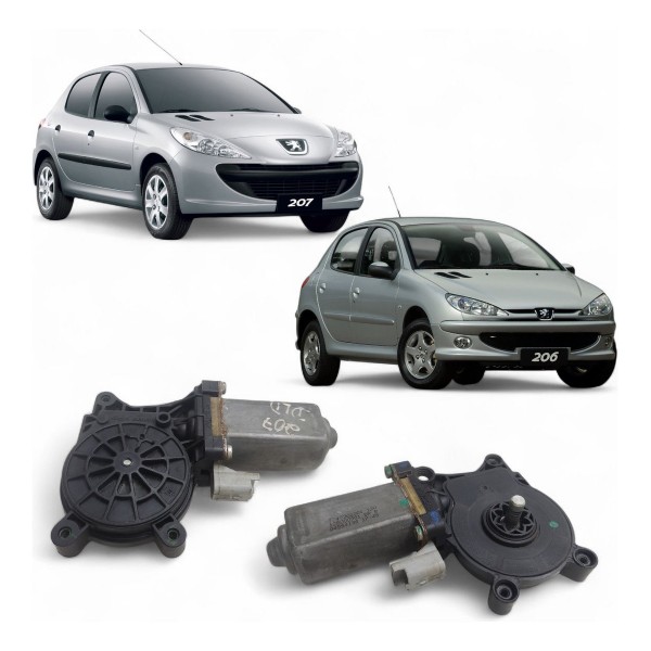 Motor Máquina Vidro Dianteira Direita 206 207 2008 A 2014