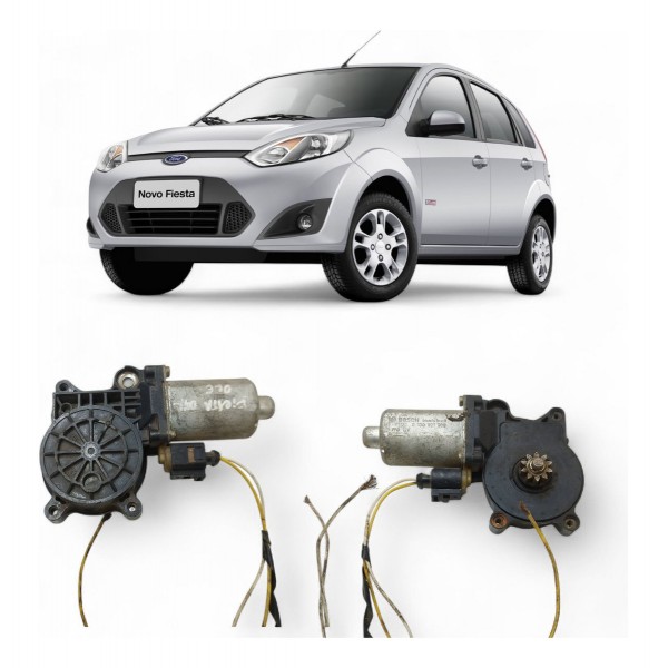 Motor Máquina Vidro Dianteira Esquerda Fiesta 2004 A 2012