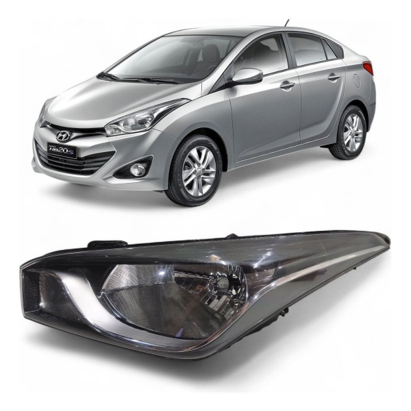 Farol Esquerdo Hyundai Hb20 2012 2013 2014 2015 2016 A 2019