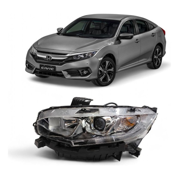 Farol Esquerdo Honda Civic G10 2017 2018 2019 2020 2021