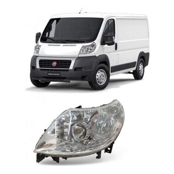 Farol Esquerdo Fiat Ducato 2019 2020 2021 2022 Cromado
