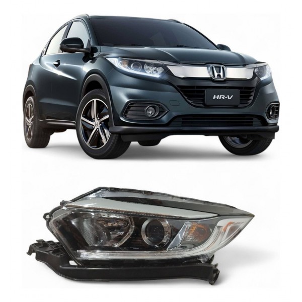 Farol Esquerdo Honda Hrv 2019 2020 2021 Com Led