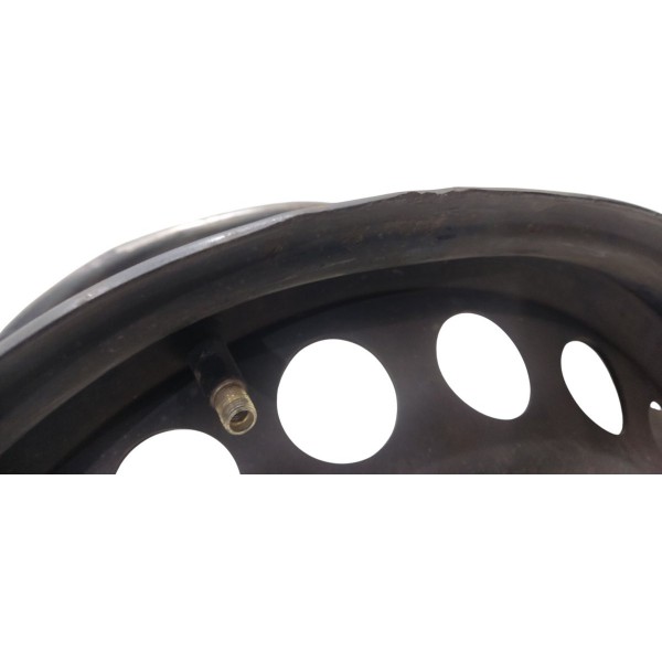 Roda Ferro Aro 15 Gm 15x6jh2 Com Leve Amassado 4 Furos Preto