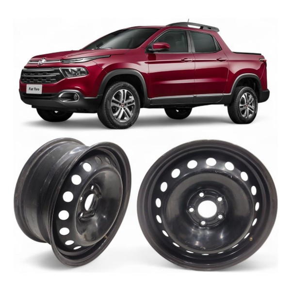 Roda Ferro Aro 16 Estepe Fiat Toro 5x110 5 Furos Original