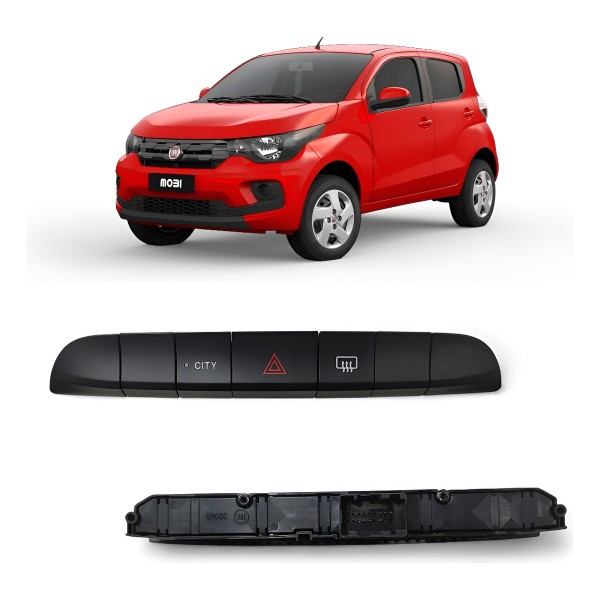 Conjunto Interruptor Painel Fiat Mobi 2016 2017 2018 A 2020