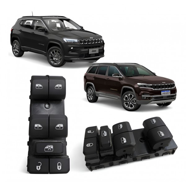 Botão Comando Vidro  Jeep Compass Commander 2022 A 2024