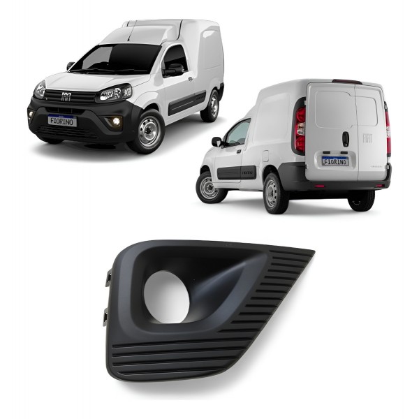 Moldura Farol Milha Direito Fiat Fiorino 2022 2023 2024 2025