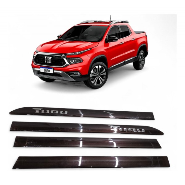 Kit Friso Porta Fiat Toro 2016  2017 2018 2019 A 2024 Vinho