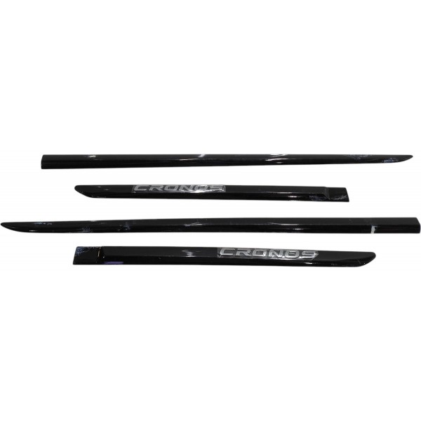 Kit Friso Porta Fiat Cronos 2018 2019 2020 2021 2022 Preto Preto