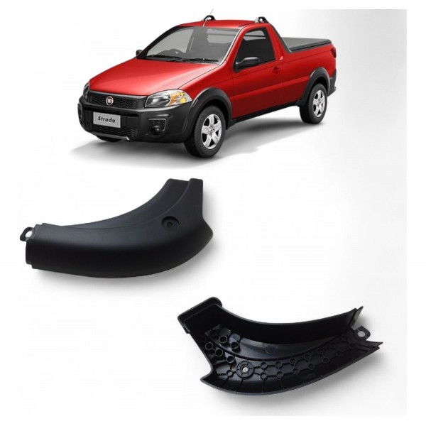 Moldura Canto Superior Esquerdo Fiat Strada 2014 A 2020