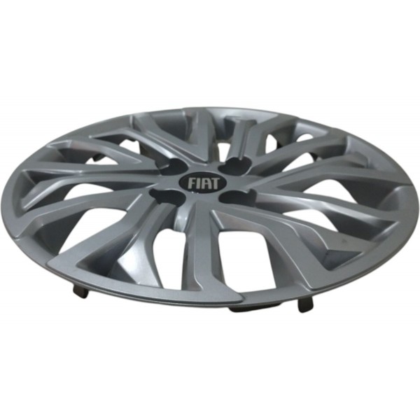 Calota Aro 15 Fiat Argo Cronos 2018 2019 2020 2021 A 2023 Cinza