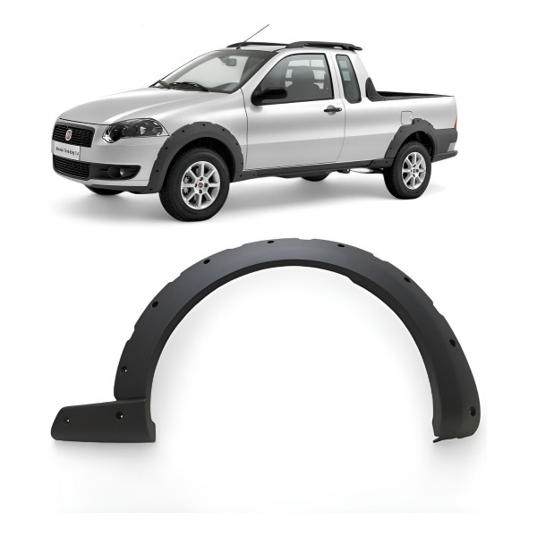 Friso Paralama Dianteira Direita Fiat Strada 2009 A 2013