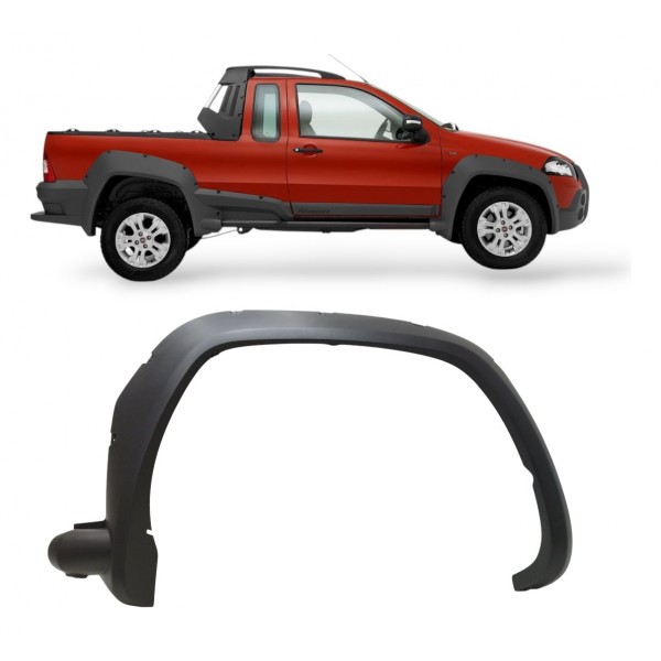 Friso Paralama Dianteira Direita Fiat Strada 2009 A 2013