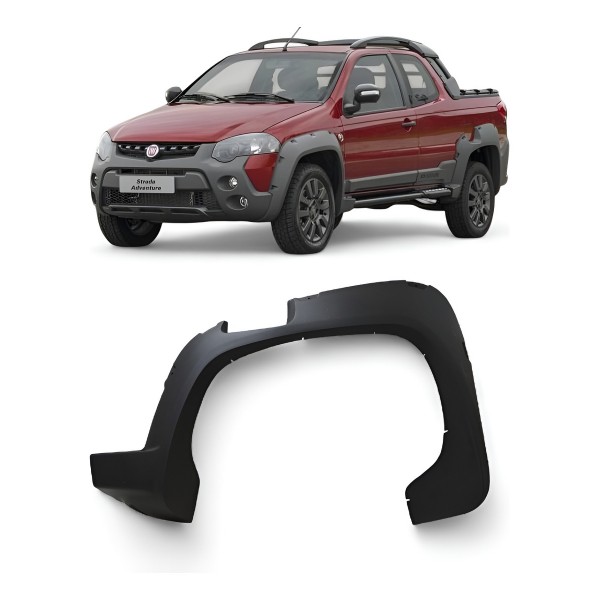 Friso Paralama Traseira Esquerda Fiat Strada 2014 A 2019