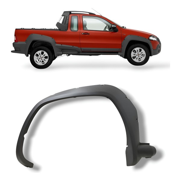 Friso Paralama Dianteira Esquerda Fiat Strada 2009 A 2013