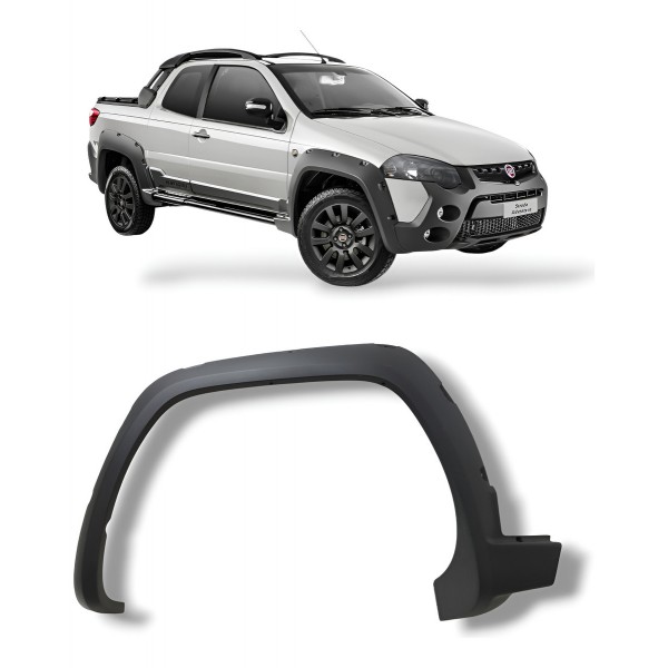 Friso Paralama Dianteira Esquerda Fiat Strada 2014 A 2019