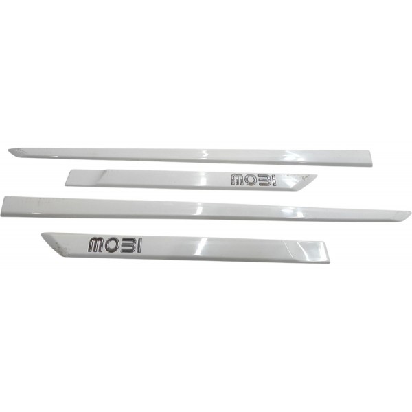 Kit Friso Porta Fiat Mobi 2017 2018 2019 2020 A 2022 Branco Branco