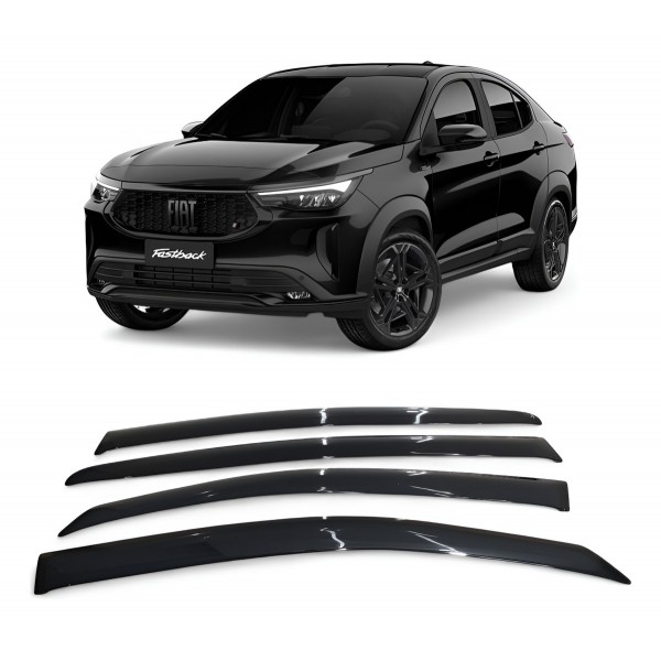 Kit Calha Sol Chuva Vento Fiat Fastback 2022 2023 2024 4p