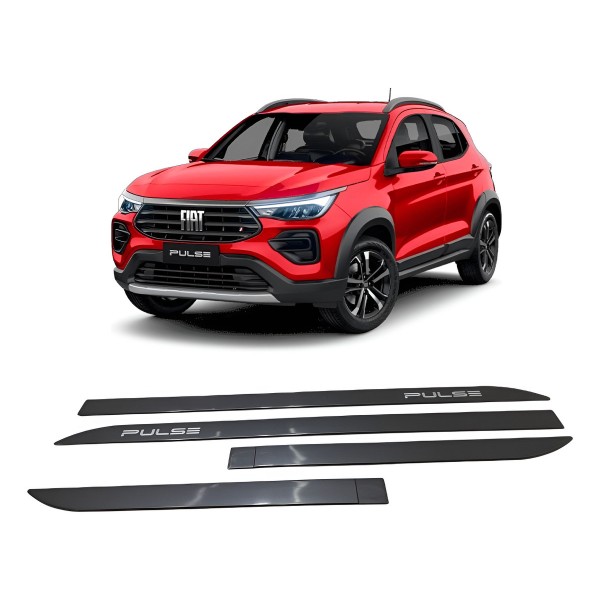 Kit Friso Porta Fiat Pulse 2022 2023 2024  Cinza Silverstone