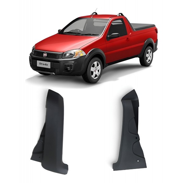 Moldura Coluna Esquerda Fiat Strada Working 2015 A 2020