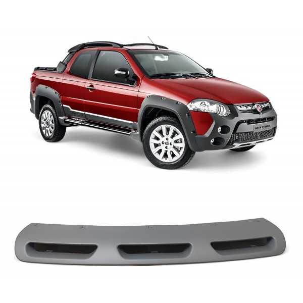 Aplique Inferior Parachoque Dianteiro Fiat Strada 2013  2019