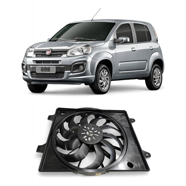 Ventoinha Eletroventilador Fiat Uno 1.0 3cc 2017 2018 A 2021