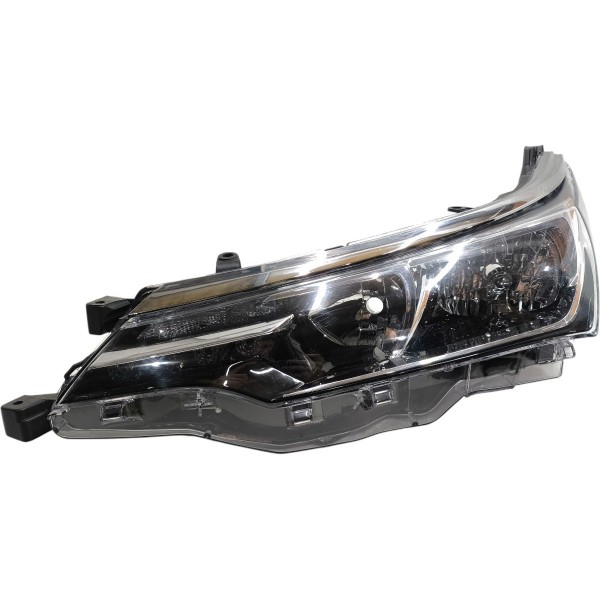 Farol Esquerdo Toyota Corolla 2018 2019 Máscara Negra Led Esquerdo/motorista