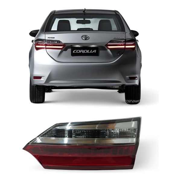 Lanterna Direita Corolla 2017 2018 2019 Com Led Direito/passageiro Cristal Lanterna Direita Corolla 2017 2018 2019 Com Led Direito/passageiro Cristal