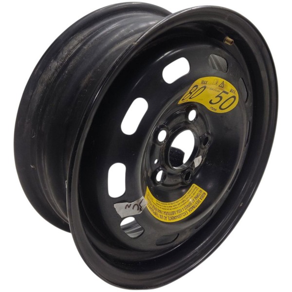 Roda Ferro Aro 14 Vw Polo Virtus Fox 2018 A 2022 5 Furos Preto