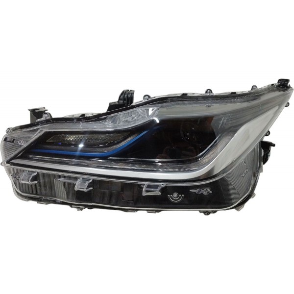 Farol Esquerdo Corolla Híbrido Friso Azul 2020 2021 2022 Led Esquerdo/motorista