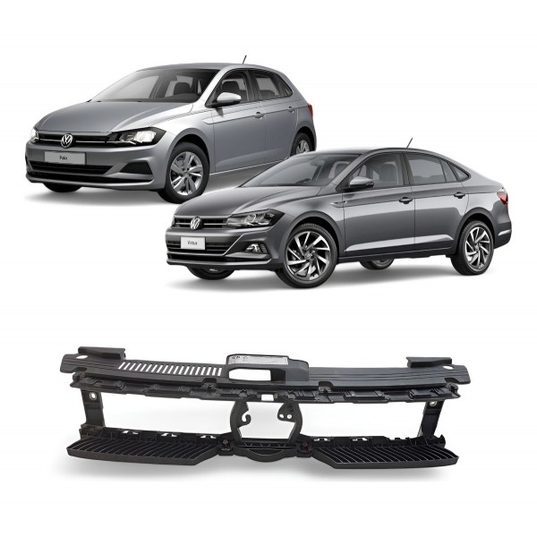 Grade Dianteira Radiador Vw Polo Virtus 2019 2020 A 2024