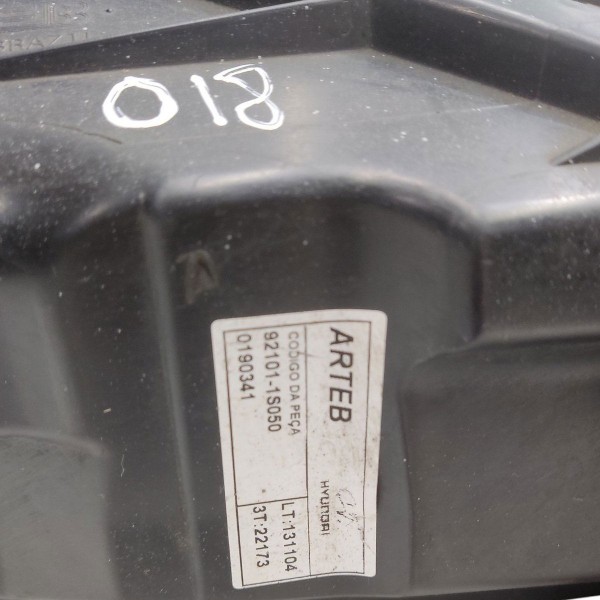 Farol Esquerdo Hyundai Hb20 2012 2013 A 2019 Cromado Esquerdo/motorista