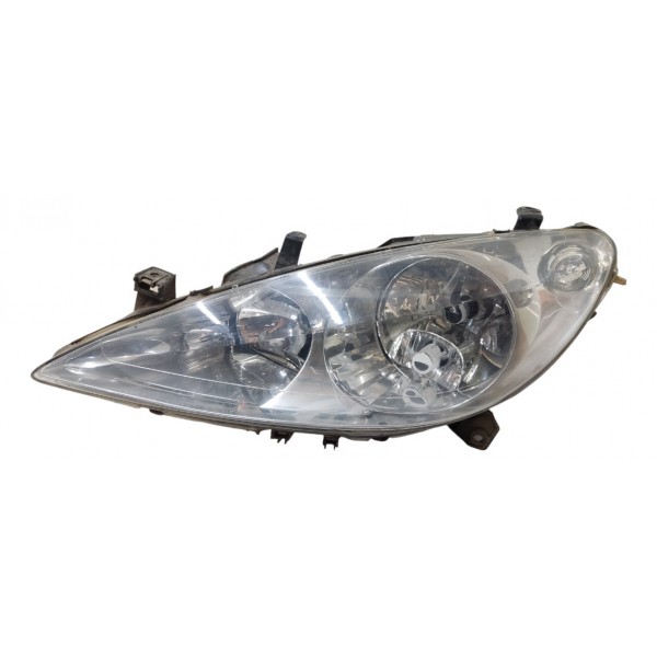 Farol Esquerdo Peugeot 307 2002 2003 2004 2005 2006 Cromado Esquerdo/motorista