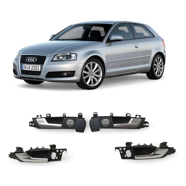 Kit Maçaneta Interna Audi A3 2007 2008 2009 2010 2011