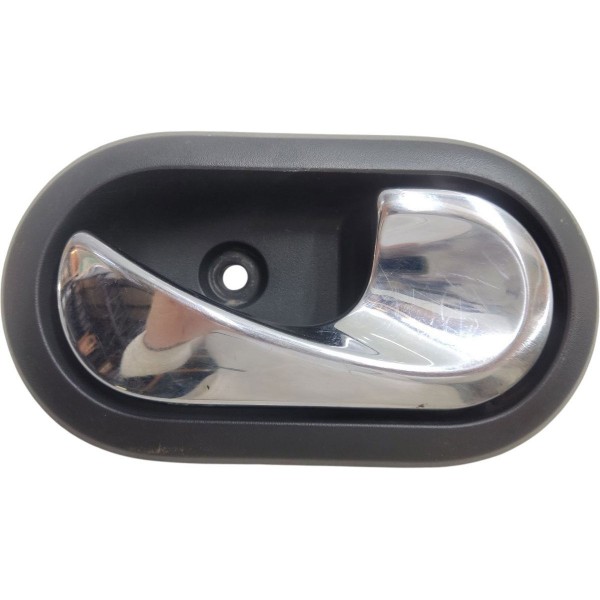 Maçaneta Interna Direita Sandero Logan Duster 2009 A 2019 Cinza Dianteira/traseira