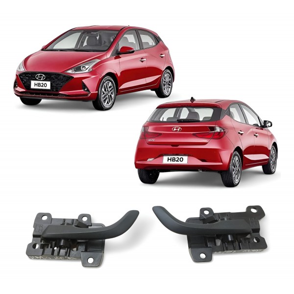 Par Maçaneta Interna Hyundai Hb20 2020 2021 2022 Original