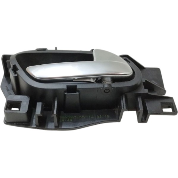 Kit 4 Maçaneta Interna Peugeot 2008 2014 2015 2016 2017 Cinza Dianteira/traseira