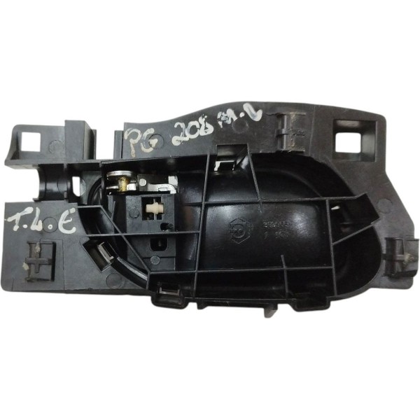 Kit 4 Maçaneta Interna Peugeot 2008 2014 2015 2016 2017 Cinza Dianteira/traseira