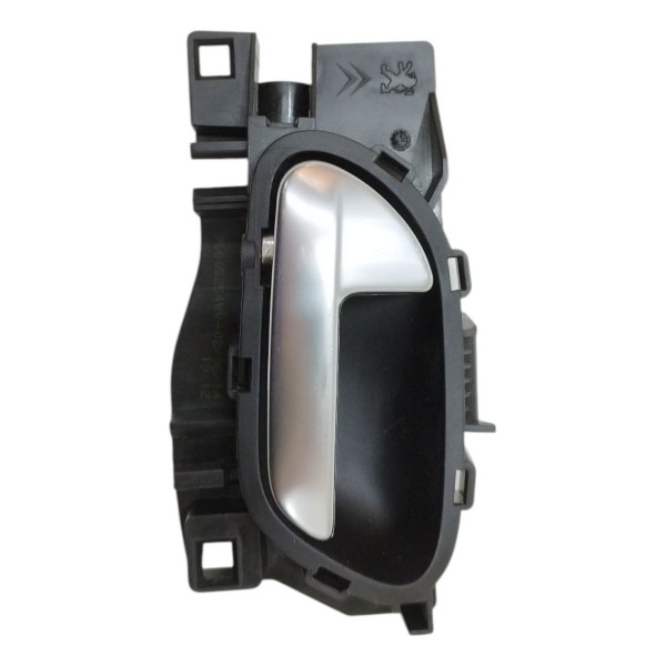 Kit 4 Maçaneta Interna Peugeot 2008 2014 2015 2016 2017 Cinza Dianteira/traseira