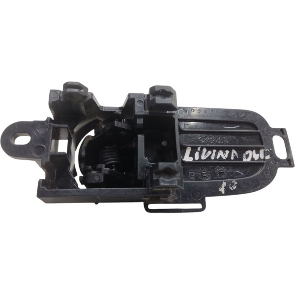 Maçaneta Interna Direita Nissan Livina Tiida 2008 A 2013 Preto Dianteira/traseira